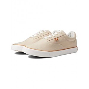 Costa Canvas Lace-Up Sneaker Beige