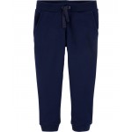 Navy Toddler Pull-On French Terry Joggers