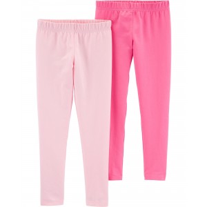 Pink Kid 2-Pack Pink Leggings