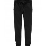 Black Kid Pull-On French Terry Joggers
