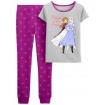 Purple Kid 2-Piece Frozen 100% Snug Fit Cotton Pajamas