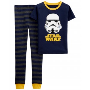 Blue Kid 2-Piece Star Wars 100% Snug Fit Cotton Pajamas