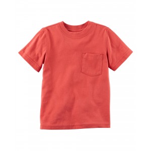 Red Baby Pocket Jersey Tee
