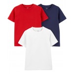Red/White/Navy Kid 3-Pack Jersey Tees