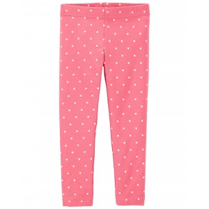 Pink Toddler Polka Dot Leggings
