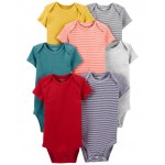 Multi Baby 7-Pack Short-Sleeve Bodysuits