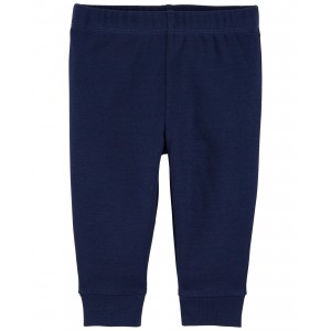 Blue Baby Pull-On Cotton Pants