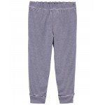 Blue Toddler Pull-On Cotton Pants
