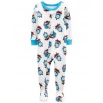 Multi Toddler Thomas & Friends 100% Snug Fit Cotton Footie Pajamas