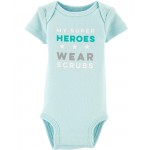 Blue Baby Preemie Super Hero Bodysuit