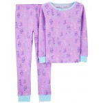 Purple Kid 2-Piece Disney Frozen 2 100% Snug Fit Cotton Pajamas