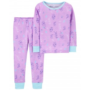 Purple Toddler 2-Piece Frozen 2 100% Snug Fit Cotton Pajamas