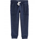Navy Toddler Pull-On French Terry Joggers