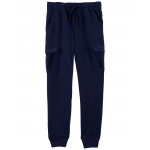 Navy Kid Pull-On French Terry Joggers