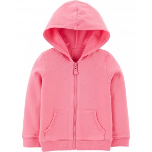 Pink Toddler Zip-Up French Terry Hoodie