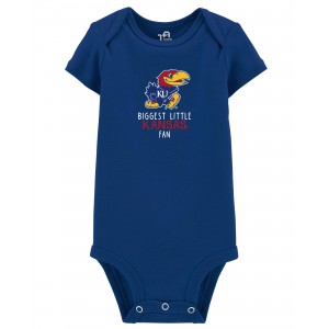 Blue Baby NCAA Kansas Jayhawks Bodysuit
