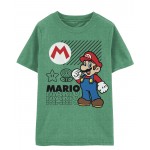 Green Kid Super Mario Tee