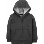 Heather Toddler Marled Zip-Up French Terry Hoodie