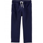 Navy Toddler Pull-On Athletic Pants
