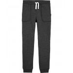 Grey Kid Pull-On French Terry Joggers