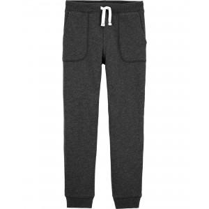 Grey Kid Pull-On French Terry Joggers