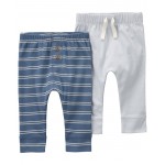 Blue Baby 2-Pack Pull-On Pants