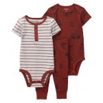 Red/Grey Baby 3-Piece Little Character Set