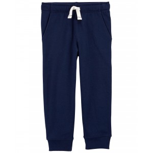 Navy Baby Pull-On French Terry Joggers
