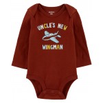 Red Baby Uncle Long-Sleeve Bodysuit