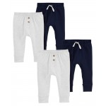 Multi Baby 4-Pack Pull-On Joggers Set