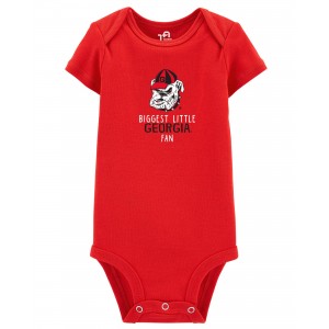 Red Baby NCAA Georgia Bulldogs Bodysuit