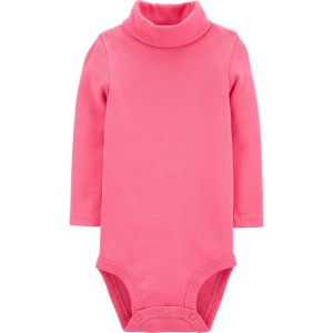 Pink Baby Turtleneck Bodysuit