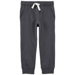 Grey Baby Pull-On French Terry Joggers