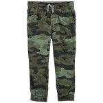 Green Baby Camo Everyday Pull-On Pants