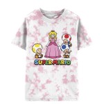 Pink Kid Super Mario Bros Tee