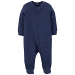 Navy Baby 1-Piece Navy Sleep & Play Pajamas