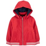 Red Toddler Fleece-Lined Mid-Weight Jacket