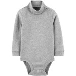 Gray Baby Turtleneck Bodysuit