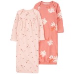 Pink Baby 2-Pack Sleeper Gowns