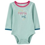 Mint Baby Mama Long-Sleeve Bodysuit
