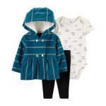 Multi Baby 3-Piece Little Jacket Set
