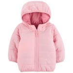 Pink Baby Packable Puffer Jacket