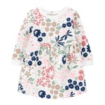 Floral Baby Floral Fleece Dress & Diaper Cover Set