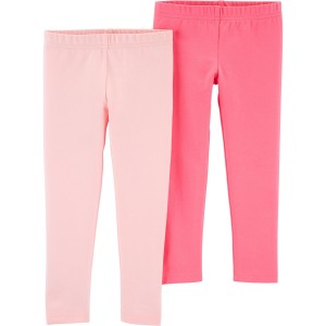 Pink Toddler 2-Pack Pink Leggings Set