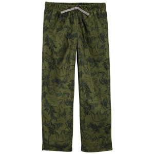 Green Kid Bear Pull-On Loose Fit Pajama Pants
