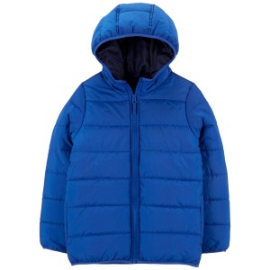 Blue Kid Packable Puffer Jacket
