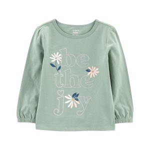 Green Baby Be The Joy Graphic Tee