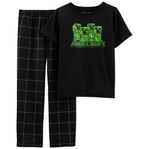 Multi Kid 2-Piece Minecraft Loose Fit Pajamas