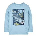 Blue Kid Creatures Of The Deep Graphic Tee