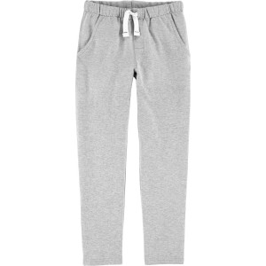Heather Kid Pull-On French Terry Pants